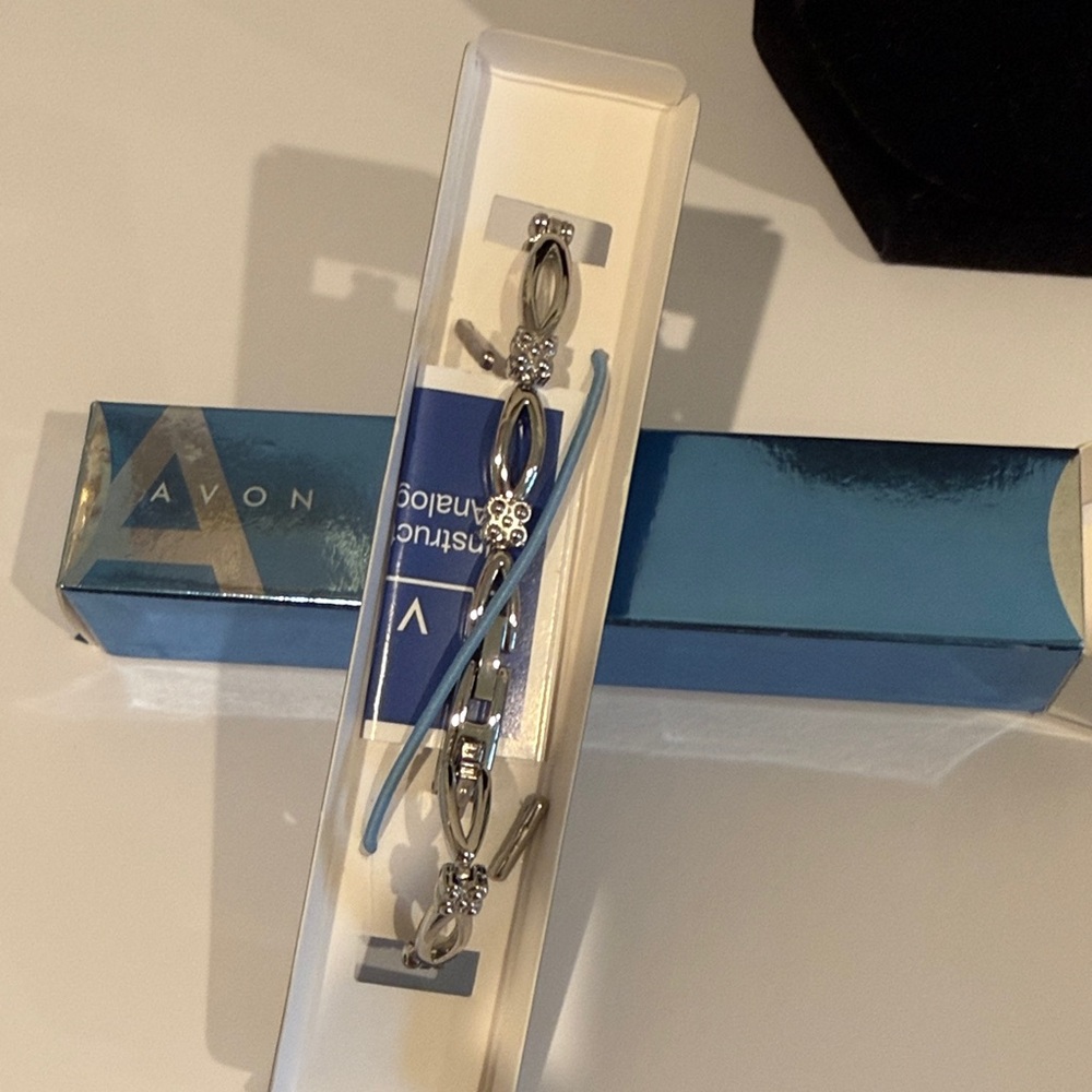 Avon Silver and Blue Accent Watch - Picture 2 of 4
